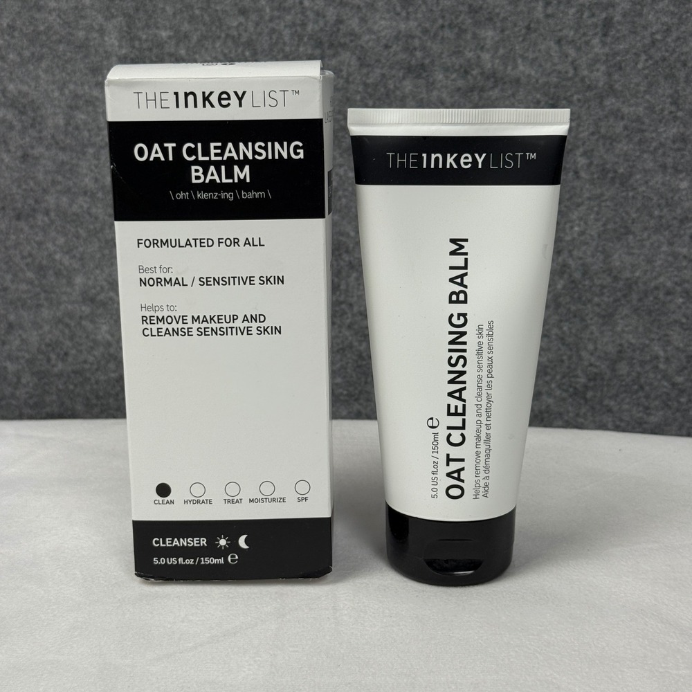 The Inkey List Oat Cleansing Balm Gentle Face Wash‎ Sensitive Skin 5 oz New